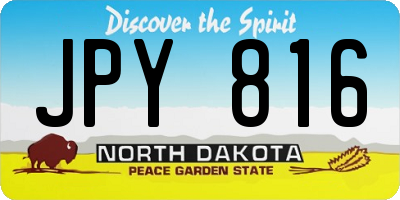 ND license plate JPY816