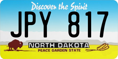 ND license plate JPY817