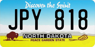 ND license plate JPY818