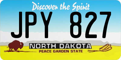 ND license plate JPY827