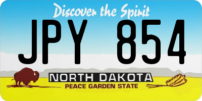 ND license plate JPY854