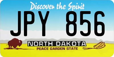 ND license plate JPY856