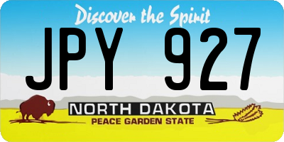 ND license plate JPY927