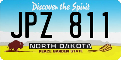 ND license plate JPZ811