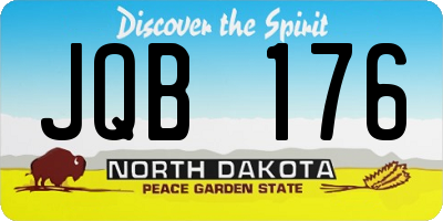ND license plate JQB176