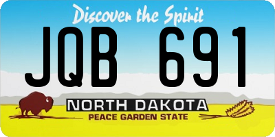 ND license plate JQB691