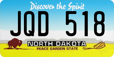 ND license plate JQD518