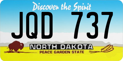 ND license plate JQD737