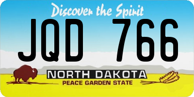ND license plate JQD766