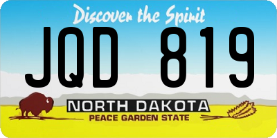 ND license plate JQD819