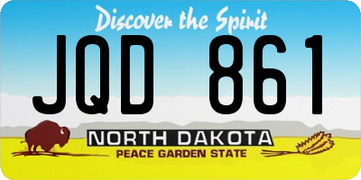 ND license plate JQD861