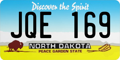 ND license plate JQE169