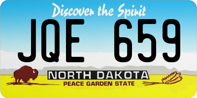 ND license plate JQE659