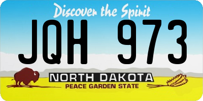 ND license plate JQH973
