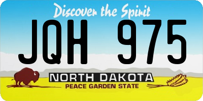 ND license plate JQH975