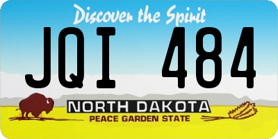 ND license plate JQI484