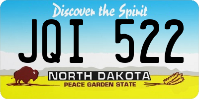 ND license plate JQI522