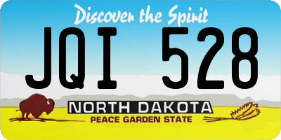 ND license plate JQI528
