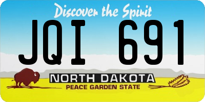 ND license plate JQI691