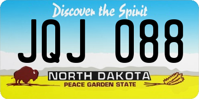 ND license plate JQJ088