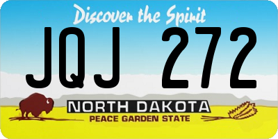 ND license plate JQJ272