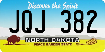 ND license plate JQJ382