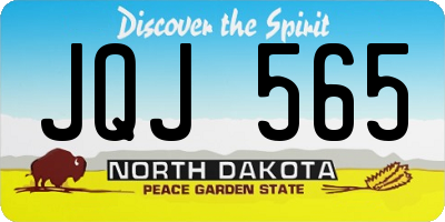 ND license plate JQJ565