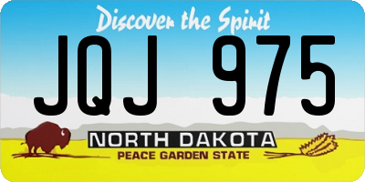 ND license plate JQJ975