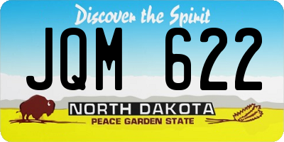 ND license plate JQM622