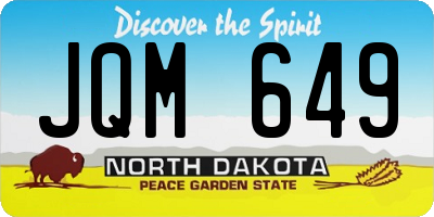 ND license plate JQM649