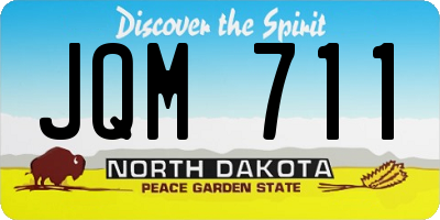 ND license plate JQM711