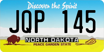 ND license plate JQP145