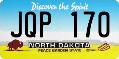 ND license plate JQP170