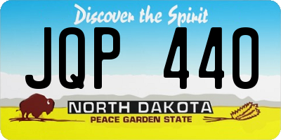 ND license plate JQP440