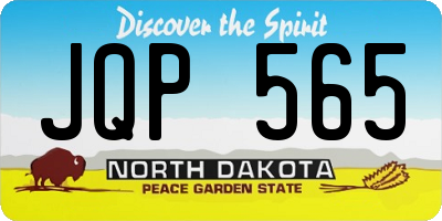 ND license plate JQP565