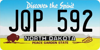 ND license plate JQP592