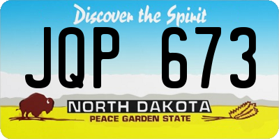 ND license plate JQP673