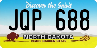 ND license plate JQP688