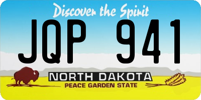 ND license plate JQP941
