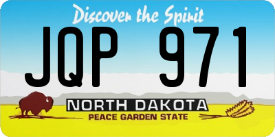 ND license plate JQP971