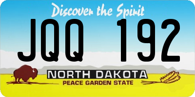 ND license plate JQQ192