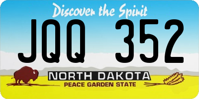 ND license plate JQQ352
