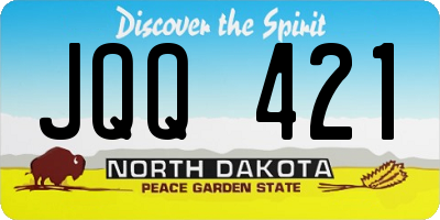 ND license plate JQQ421