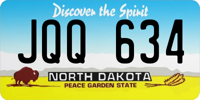 ND license plate JQQ634