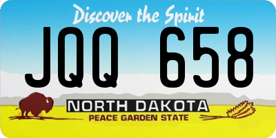 ND license plate JQQ658