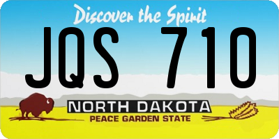 ND license plate JQS710