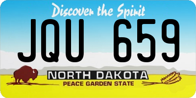 ND license plate JQU659