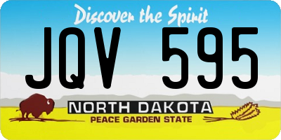 ND license plate JQV595