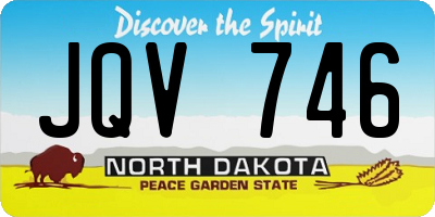 ND license plate JQV746