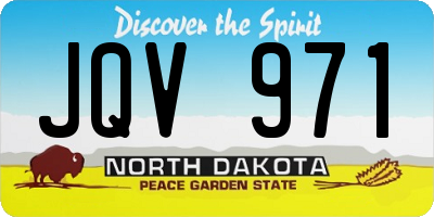 ND license plate JQV971